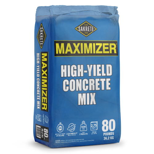 [CON-SAK-MAX-80] Sakrete Maximizer Concrete Mix — 80 lb Blue Bag