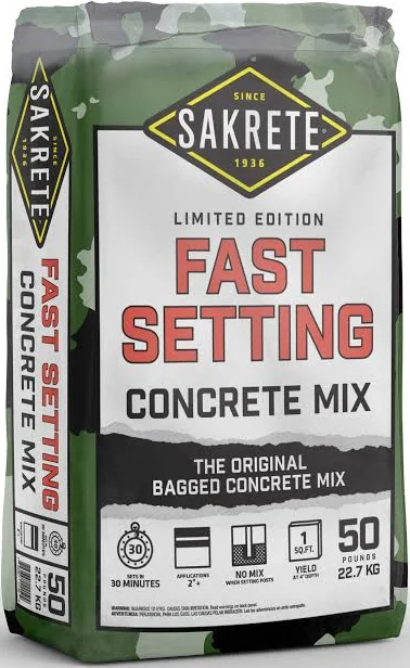Concrete - Sakrete Fast Set, 50Lb Bag